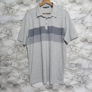 Travis Mathew Gray Golf Polo Shirt Size XL